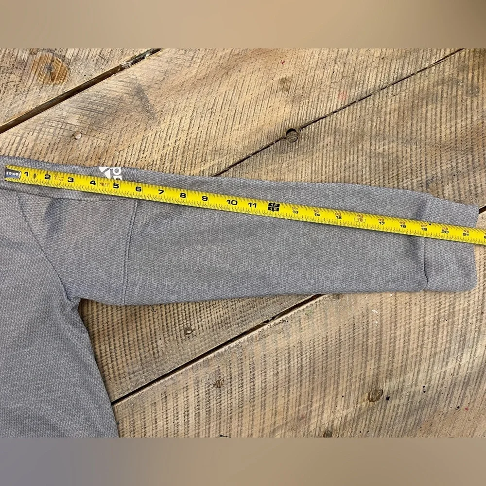 Adidas‎ Hoodie Men Medium Gray Excellent Climalite Honeycomb Textured Pullover
